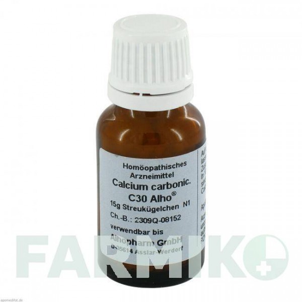 КАЛЬЦІУМ КАРБОНІКУМ (CALCIUM CARBONICUM) C 30 глобули 15 г - Гомеопатія ALHOPHARM