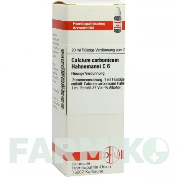 КАЛЬЦІУМ КАРБОНІКУМ (CALCIUM CARBONICUM) C 6 розчин 20 мл - Гомеопатія DHU