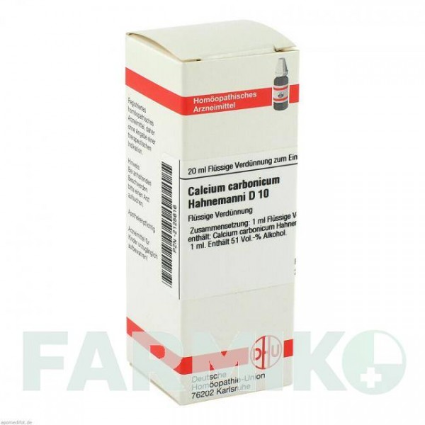 КАЛЬЦІУМ КАРБОНІКУМ (CALCIUM CARBONICUM) D 10 розчин 20 мл - Гомеопатія DHU