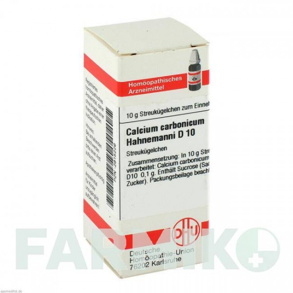 КАЛЬЦІУМ КАРБОНІКУМ (CALCIUM CARBONICUM) D 10 глобули 10 г - Гомеопатія DHU