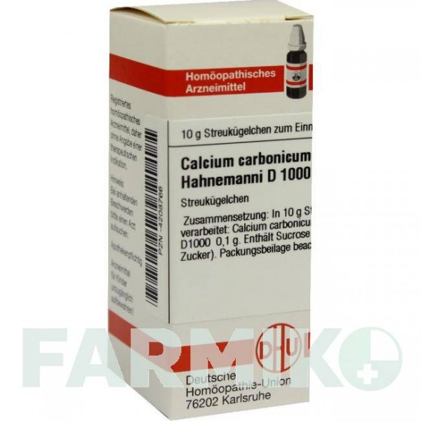 КАЛЬЦІУМ КАРБОНІКУМ (CALCIUM CARBONICUM) D 1000 глобули 10 г - Гомеопатія DHU