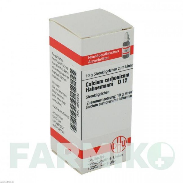 КАЛЬЦИУМ КАРБОНИКУМ (CALCIUM CARBONICUM) D 12 глобули 10 г - Гомеопатия DHU