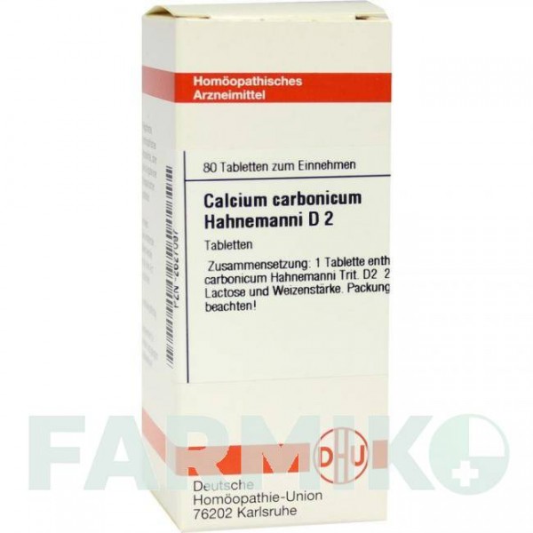 КАЛЬЦІУМ КАРБОНІКУМ (CALCIUM CARBONICUM) D 2 таблетки 80 шт - Гомеопатія DHU