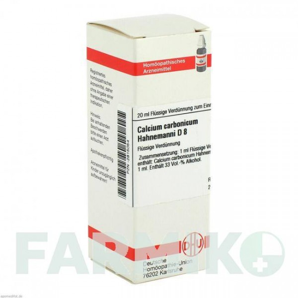 КАЛЬЦІУМ КАРБОНІКУМ (CALCIUM CARBONICUM) D 8 розчин 20 мл - Гомеопатія DHU
