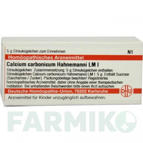 КАЛЬЦІУМ КАРБОНІКУМ (CALCIUM CARBONICUM) LM I глобули 5 г - Гомеопатія DHU