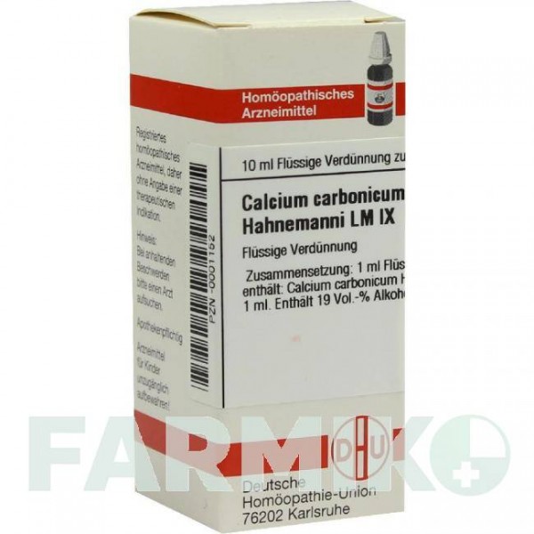 КАЛЬЦІУМ КАРБОНІКУМ (CALCIUM CARBONICUM) LM IX розчин 10 мл - Гомеопатія DHU