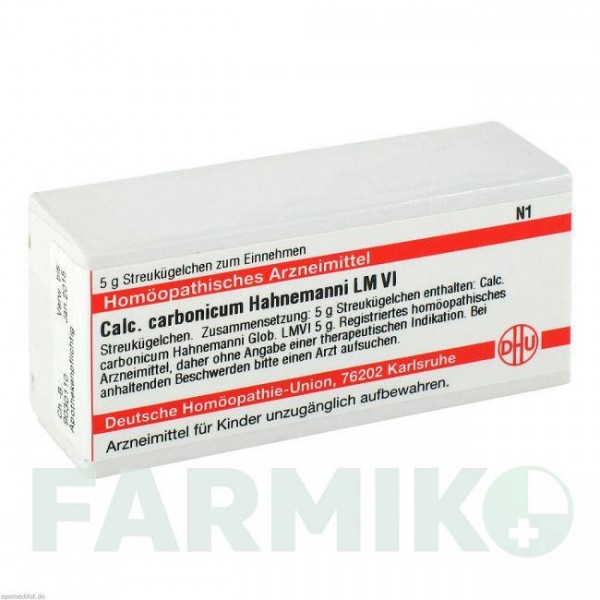 КАЛЬЦІУМ КАРБОНІКУМ (CALCIUM CARBONICUM) LM VI глобули 5 г - Гомеопатія DHU