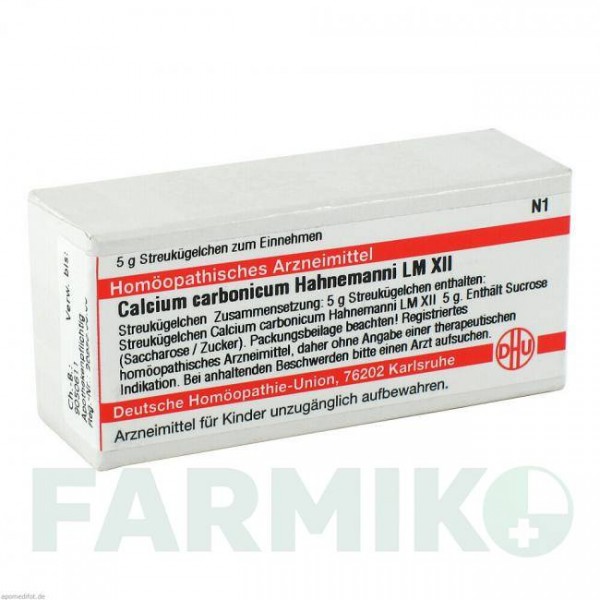КАЛЬЦІУМ КАРБОНІКУМ (CALCIUM CARBONICUM) LM XII глобули 5 г - Гомеопатія DHU