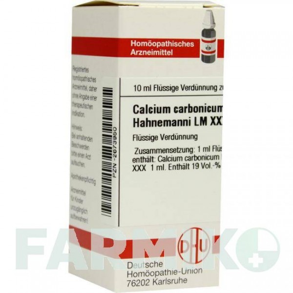 КАЛЬЦІУМ КАРБОНІКУМ (CALCIUM CARBONICUM) LM XXX розчин 10 мл - Гомеопатія DHU
