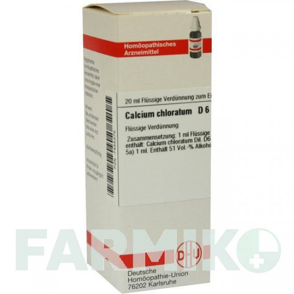КАЛЬЦІУМ ХЛОРАТУМ (CALCIUM CHLORATUM) D 6 розчин 20 мл - Гомеопатія DHU