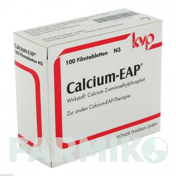 КАЛЬЦИУМ ЭП (CALCIUM EAP) таблетки 100 шт - Кальция соли KOHLER PHARMA