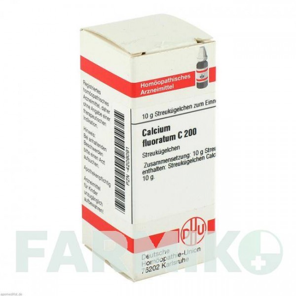 КАЛЬЦІУМ ФЛУОРАТУМ (CALCIUM FLUORATUM) C 200 глобули 10 г - Гомеопатія DHU