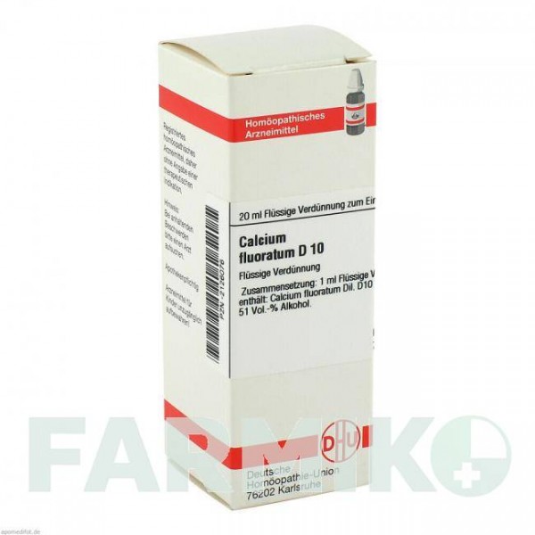 КАЛЬЦІУМ ФЛУОРАТУМ (CALCIUM FLUORATUM) D 10 розчин 20 мл - Гомеопатія DHU