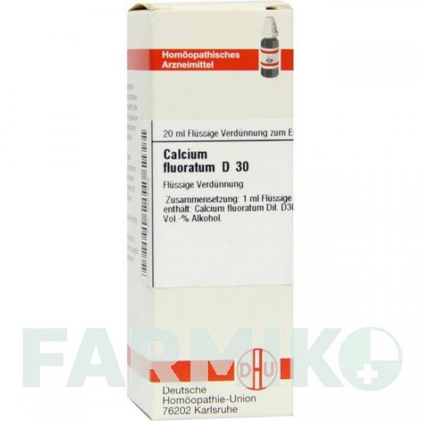 КАЛЬЦІУМ ФЛУОРАТУМ (CALCIUM FLUORATUM) D 30 розчин 20 мл - Гомеопатія DHU