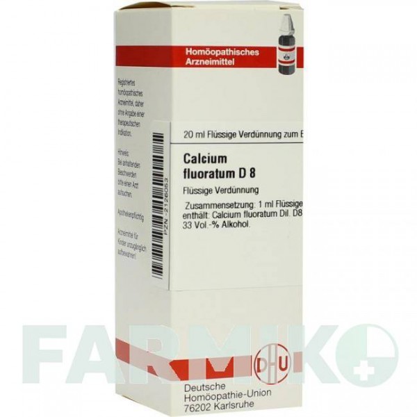КАЛЬЦІУМ ФЛУОРАТУМ (CALCIUM FLUORATUM) D 8 розчин 20 мл - Гомеопатія DHU