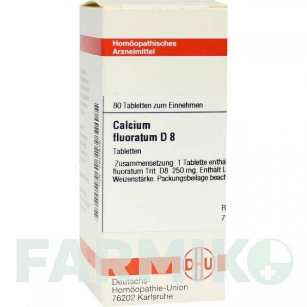 КАЛЬЦІУМ ФЛУОРАТУМ (CALCIUM FLUORATUM) D 8 таблетки 80 шт - Гомеопатія DHU