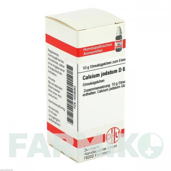КАЛЬЦІУМ ЙОДАТУМ (CALCIUM JODATUM) D 6 глобули 10 г - Гомеопатія DHU