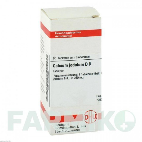 КАЛЬЦІУМ ЙОДАТУМ (CALCIUM JODATUM) D 8 таблетки 80 шт - Гомеопатія DHU