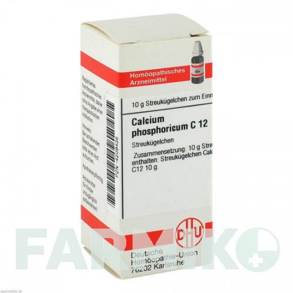 КАЛЬЦИУМ ФОСФОРИКУМ (CALCIUM PHOSPHORICUM) C 12 глобули 10 г - Гомеопатия DHU