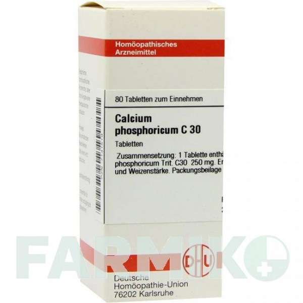 КАЛЬЦІУМ ФОСФОРИКУМ (CALCIUM PHOSPHORICUM) C 30 таблетки 80 шт - Гомеопатія DHU