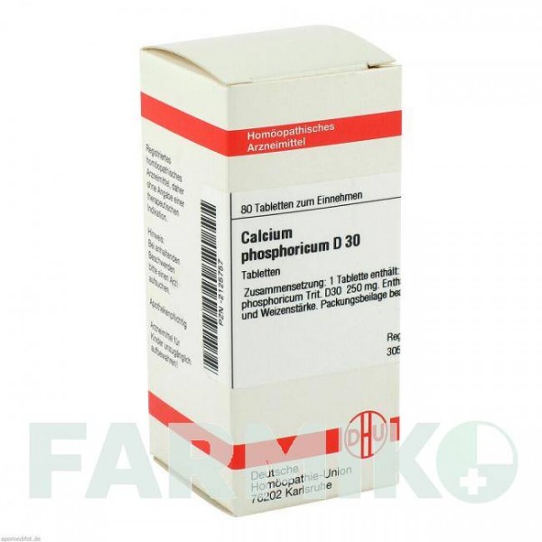 КАЛЬЦІУМ ФОСФОРИКУМ (CALCIUM PHOSPHORICUM) D 30 таблетки 80 шт - Гомеопатія DHU