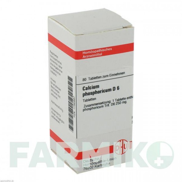 КАЛЬЦІУМ ФОСФОРИКУМ (CALCIUM PHOSPHORICUM) D 6 таблетки 80 шт - Гомеопатія DHU