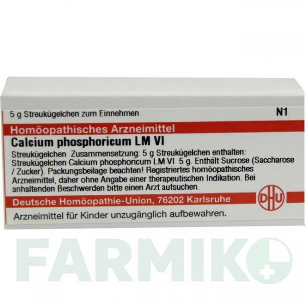 КАЛЬЦІУМ ФОСФОРИКУМ (CALCIUM PHOSPHORICUM) LM VI глобули 5 г - Гомеопатія DHU