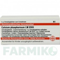 КАЛЬЦІУМ ФОСФОРИКУМ (CALCIUM PHOSPHORICUM) LM XVIII глобули 5 г - Гомеопатія DHU