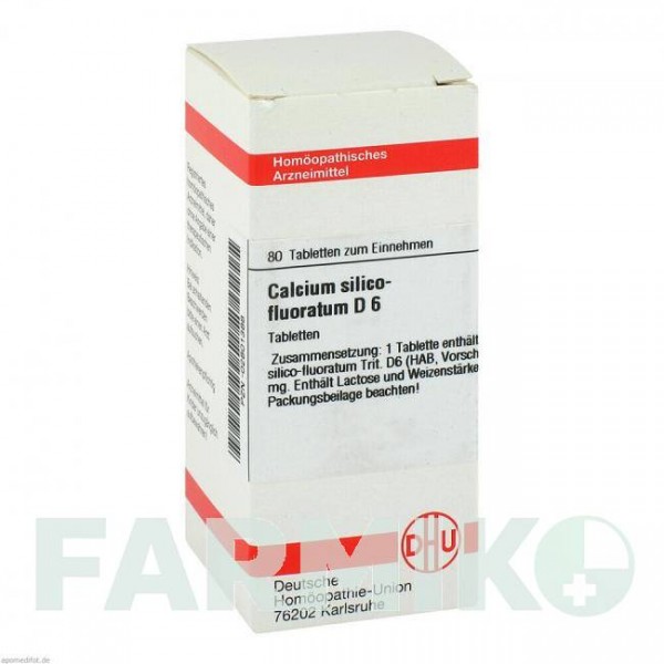 КАЛЬЦИУМ СИЛИКО (CALCIUM SILICO) D 6 таблетки 80 шт - Гомеопатия DHU