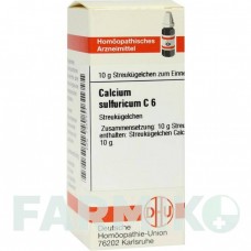 КАЛЬЦИУМ СУЛЬФУРИКУМ (CALCIUM SULFURICUM) C 6 глобули 10 г - Гомеопатия DHU