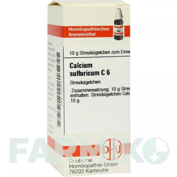 КАЛЬЦІУМ СУЛЬФУРИКУМ (CALCIUM SULFURICUM) C 6 глобули 10 г - Гомеопатія DHU