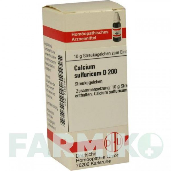 КАЛЬЦІУМ СУЛЬФУРИКУМ (CALCIUM SULFURICUM) D 200 глобули 10 г - Гомеопатія DHU