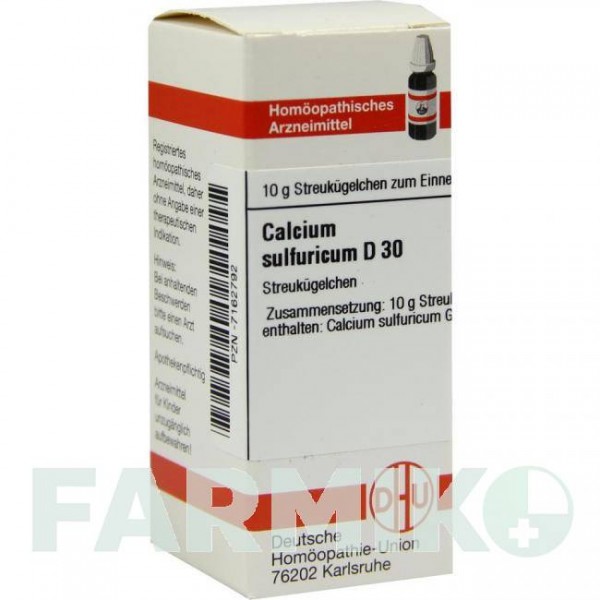 КАЛЬЦІУМ СУЛЬФУРИКУМ (CALCIUM SULFURICUM) D 30 глобули 10 г - Гомеопатія DHU