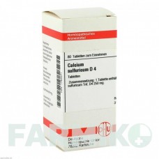 КАЛЬЦІУМ СУЛЬФУРИКУМ (CALCIUM SULFURICUM) D 4 таблетки 80 шт - Гомеопатія DHU