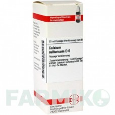 КАЛЬЦИУМ СУЛЬФУРИКУМ (CALCIUM SULFURICUM) D 6 раствор 20 мл - Гомеопатия DHU