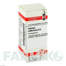 КАЛЬЦИУМ СУЛЬФУРИКУМ (CALCIUM SULFURICUM) D 6 глобули 10 г - Гомеопатия DHU