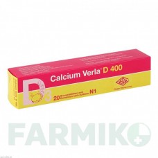 КАЛЬЦИУМ ВЕРЛА (CALCIUM VERLA) 400 таблетки 20 шт - Кальция карбонат, Колекальциферол VERLA-PHARM