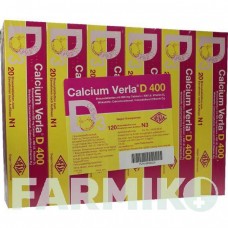 КАЛЬЦИУМ ВЕРЛА (CALCIUM VERLA) 400 таблетки 120 шт - Кальция карбонат, Колекальциферол VERLA-PHARM