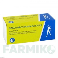 КАЛЬЦІУМ ВІТАМІН (CALCIUM VITAMIN) 600 мг/400 МО таблетки 100 шт - Кальцію карбонат, Колекальциферол PHARMAZEUTISCHE FABRIK EVERS