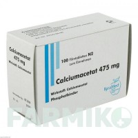 КАЛЬЦИУМАЦЕТАТ (CALCIUMACETAT) 475 мг таблетки 100 шт - Кальция ацетат KYRAMED BIOMOL