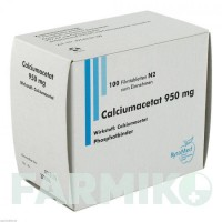 КАЛЬЦИУМАЦЕТАТ (CALCIUMACETAT) 950 мг таблетки 100 шт - Кальция ацетат KYRAMED BIOMOL