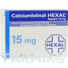 КАЛЬЦИУМФОЛИНАТ (CALCIUMFOLINAT) 15 мг капсулы 30 шт - Кальция фолинат HEXAL