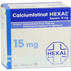 КАЛЬЦИУМФОЛИНАТ (CALCIUMFOLINAT) 15 мг капсулы 90 шт - Кальция фолинат HEXAL