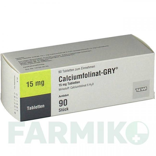 КАЛЬЦИУМФОЛИНАТ (CALCIUMFOLINAT) 15 таблетки 10 шт - Кальция фолинат TEVA