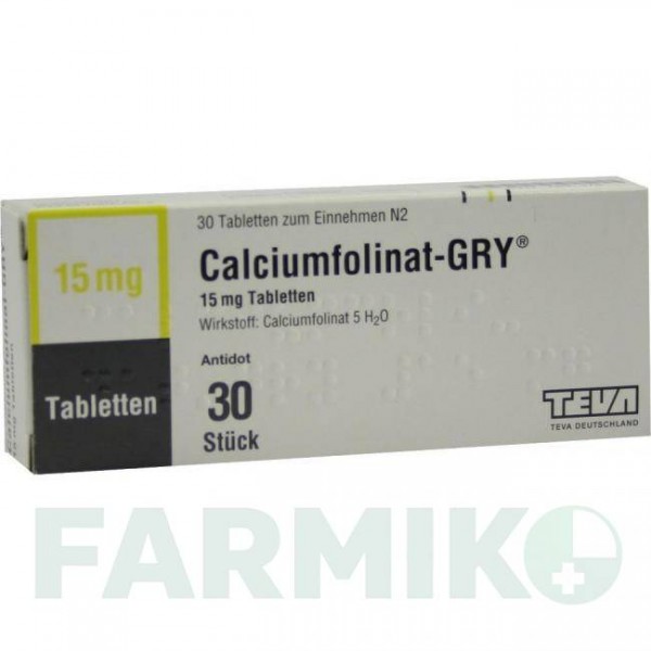 КАЛЬЦИУМФОЛИНАТ (CALCIUMFOLINAT) 15 таблетки 30 шт - Кальция фолинат TEVA
