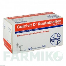 КАЛЬЦИВІТ (CALCIVIT) таблетки 120 шт - Кальцію карбонат, Колекальциферол CHEPLAPHARM