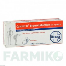КАЛЬЦИВІТ (CALCIVIT) таблетки 40 шт - Кальцію карбонат, Колекальциферол CHEPLAPHARM
