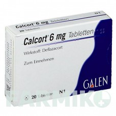 КАЛКОРТ (CALCORT) 6 мг таблетки 20 шт - Дефлазакорт GALENPHARMA