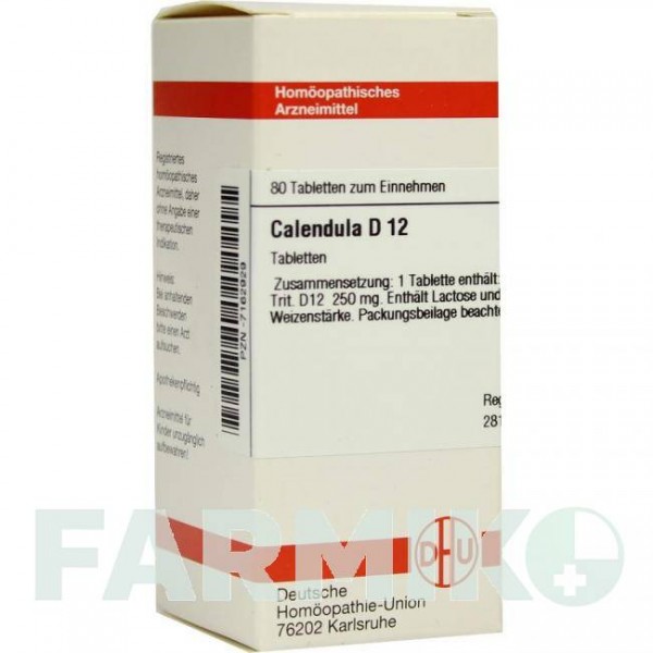 КАЛЕНДУЛА (CALENDULA) D 12 таблетки 80 шт - Гомеопатія DHU