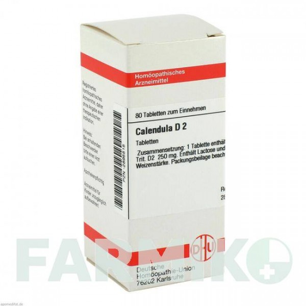 КАЛЕНДУЛА (CALENDULA) D 2 таблетки 80 шт - Гомеопатія DHU